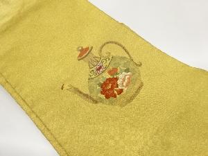 綴れ漆器柄模様刺繍名古屋帯
